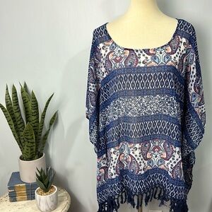 Dress Barn kimono style poncho size 2X